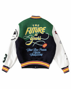 Green The Future Is Yours Varsity Jacket