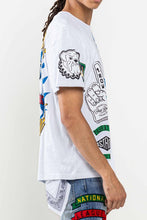 White Varsity Patches Tee