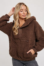 Mocha Sherpa Hoodie Pullover