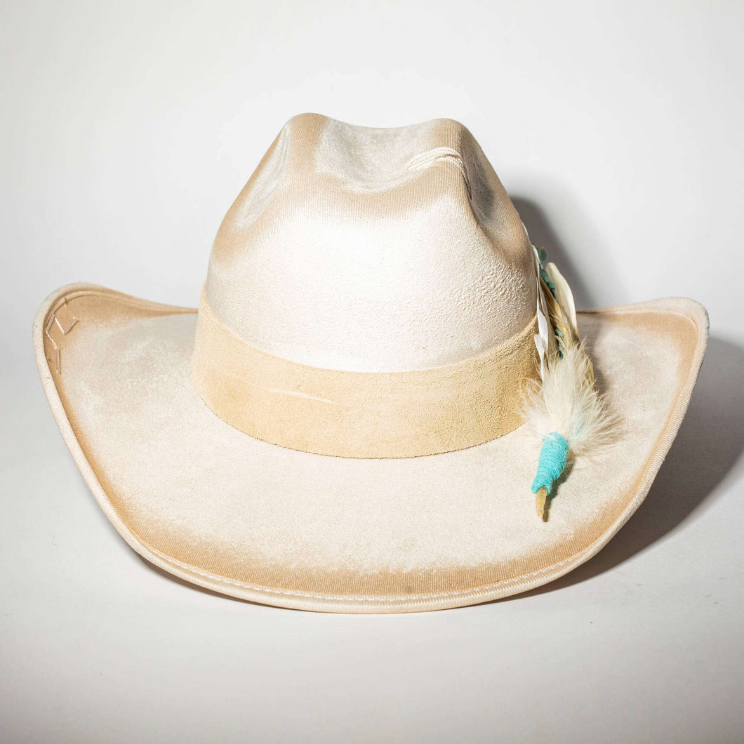 Ivory Feather Cowgirl Hat