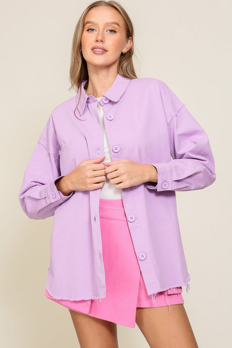 Lilac Button Down Shirt