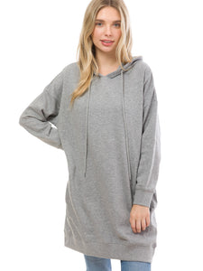 Tunic length discount sweatshirt plus size