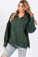 Hunter Washed Terry Zipup Pullover