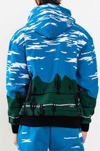 Blue Grand Tour Fleece Fullzip Hoddie