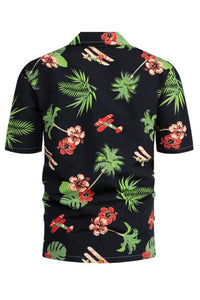 Green Men Summer Beach Short Sleeve Shirts