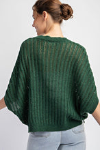 Juniper Green Loose Fit Dolman Sleeve Top