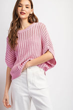 Pale Pink Loose Fit Dolman Sleeve Top