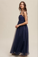 Midnight Romantic Babydoll Maxi Tulle Dress