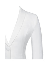 Delia White Blazer Dress With Pleated Detail