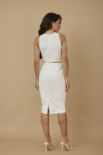 White Fashion Dress With Belt