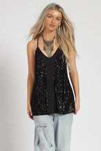 Black Sequin Top