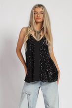 Black Sequin Top