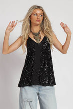 Black Sequin Top