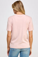 Pink Rhinestone Detail T Shirt