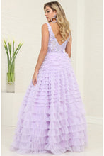 Lilac Sleeveless/Strapless Sweetheart Illusion Top Ruffl