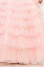 Blush Sleeveless/Strapless Sweetheart Illusion Top Ruffl