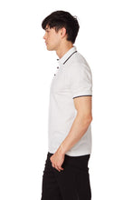 White Men's Pique Short Sleeve Polo Shirt