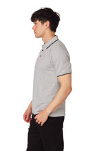 H.Grey Men's Pique Short Sleeve Polo Shirt