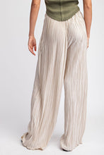 Oatmeal Pleated Straight Leg Pants