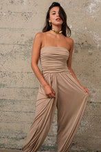 Tan Tube Jumpsuit