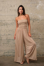 Tan Tube Jumpsuit