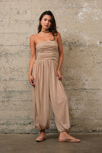 Tan Tube Jumpsuit