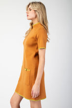 Ginger Mock Neck Mini Sweater Dress