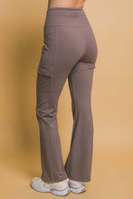 Truffle Flared Cargo Leggings