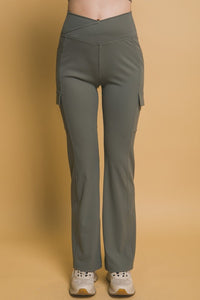 Moss Flared Cargo Leggings