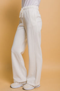 Off White Elastic Waistband Sweatpants