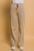 Khaki Elastic Waistband Sweatpants