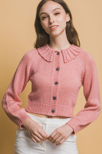 Pink Collard Sweater