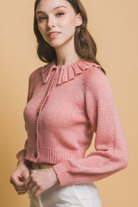 Pink Collard Sweater