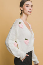 Off White Strawberry Sweater Cardigan