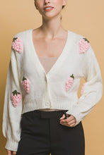 Off White Strawberry Sweater Cardigan