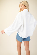 White Oversized Button Up Shirt