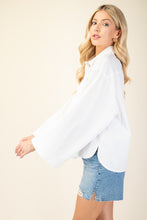 White Oversized Button Up Shirt