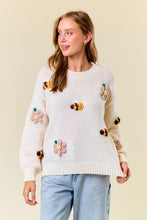 Ivory Bee Knit Sweater