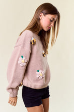 Blush Pink Bee Knit Sweater