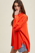 Poppy Linen Oversized Button-Up Shirt