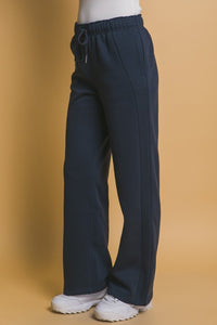 Black Elastic Waistband Sweatpants