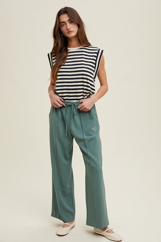 T.Green Soft-Touch Seam Detail Pants