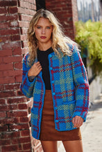 Blue Check Playful Check Cardigan And Skirt Set