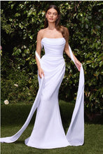 Off White Versitile Tie Chiffon Bridal Dress