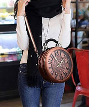 Black Real Alarm Clock Vintage Women Crossbody Bag