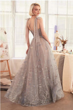 Silver Under The Sea Embroidery Gown