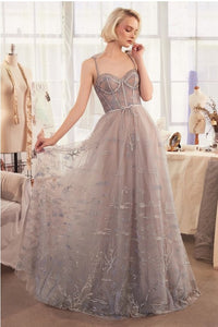 Silver Under The Sea Embroidery Gown