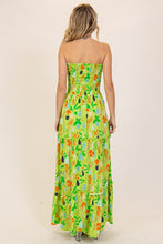 Chartreuse Combo Vibrant Print Smocked Top Sundress