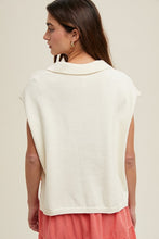 Off White Collared Muscle Tank Sweater