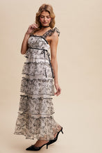 Black Delicate Floral Embroidered Lace Maxi Dress